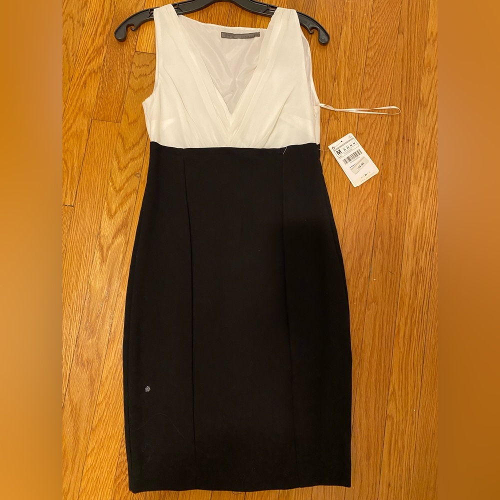 Zara white/black dress NWT size M